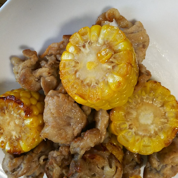 豚肉ととうもろこしの甘辛炒め レシピ 作り方 By 4045g 楽天レシピ